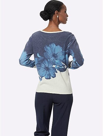 Pull En Tricot Fin 30% Laine - Taille Standard - Helline