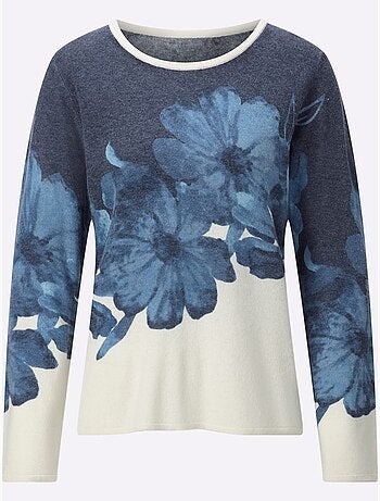 Pull En Tricot Fin 30% Laine - Taille Standard - Helline