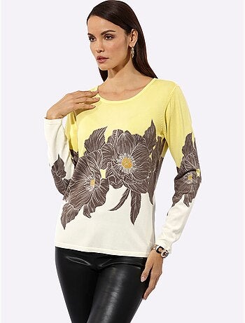 Pull En Tricot Fin 30% Lyocell - Taille Standard - Helline