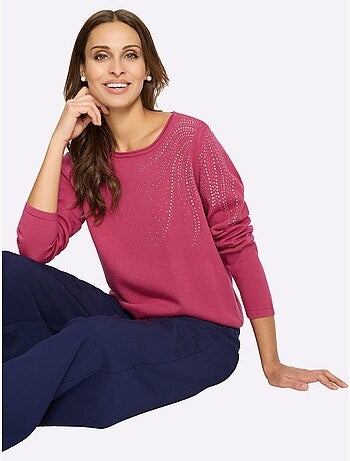 Pull En Tricot Fin 50% Coton - Taille Standard - Witt