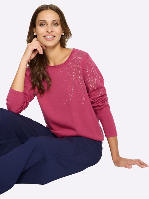 Pull En Tricot Fin 50% Coton - Taille Standard - Witt - Kiabi Pull En Tricot Fin 50% Coton - Taille Standard - Witt - Kiabi
