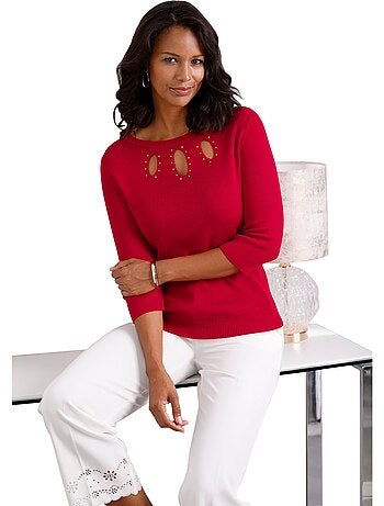 Pull En Tricot Fin 55% Coton - Taille Standard - Witt