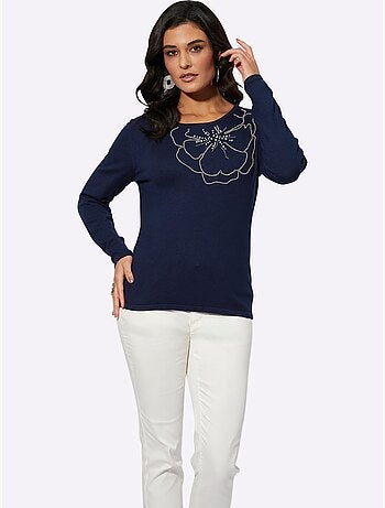 Pull En Tricot Fin Avec Viscose (ecovero) - Taille Standard - Helline