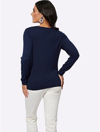 Pull En Tricot Fin Avec Viscose (ecovero) - Taille Standard - Helline