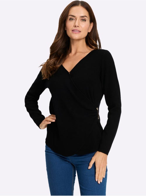 Pull En Tricot Fin Boucle Décorative - Taille Standard - Helline - Kiabi