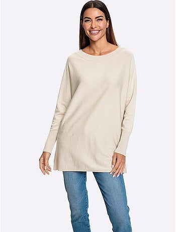 Pull En Tricot Fin Coupe Ample - Taille Standard - Helline