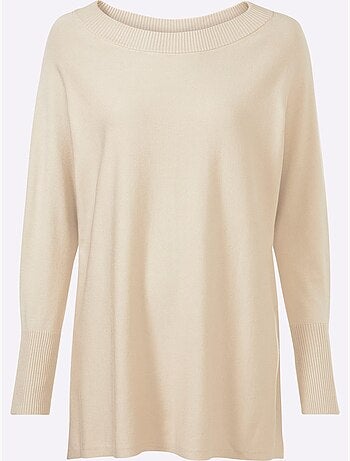 Pull En Tricot Fin Coupe Ample - Taille Standard - Helline