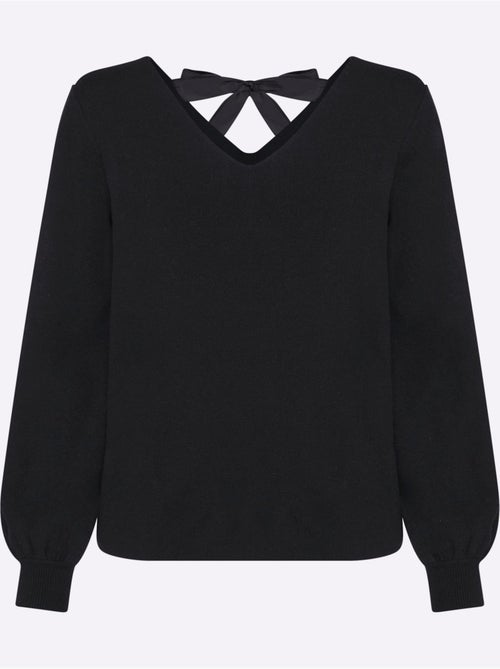 Pull En Tricot Fin Encolure Dégagée Au Dos - Taille Standard - helline - Kiabi