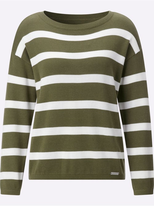 Pull En Tricot Fin Encolure En U Discrète - Taille Standard - Witt - Kiabi Pull En Tricot Fin Encolure En U Discrète - Taille Standard - Witt - Kiabi