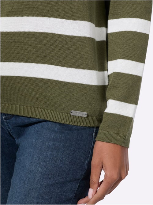 Pull En Tricot Fin Encolure En U Discrète - Taille Standard - Witt - Kiabi Pull En Tricot Fin Encolure En U Discrète - Taille Standard - Witt - Kiabi