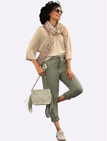 Pull En Tricot Fin Encolure En V Affinante - Taille Standard - Helline