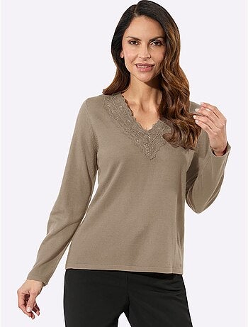 Pull en tricot fin facile d'entretien, indéformable, durable - taille standard - witt