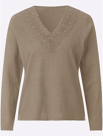 Pull en tricot fin facile d'entretien, indéformable, durable - taille standard - witt