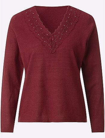 Pull en tricot fin facile d'entretien, indéformable, durable - taille standard - witt