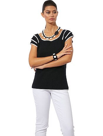 Pull En Tricot Fin Mélange De Viscose Doux - Taille Standard - helline