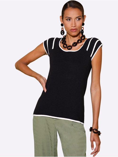 Pull En Tricot Fin Mélange De Viscose Doux - Taille Standard - helline - Kiabi