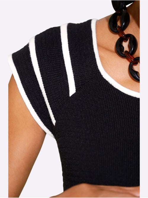 Pull En Tricot Fin Mélange De Viscose Doux - Taille Standard - helline - Kiabi