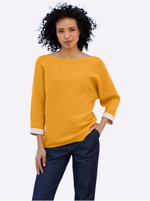 Pull En Tricot Fin Mélange De Viscose Doux - Taille Standard - Helline - Kiabi