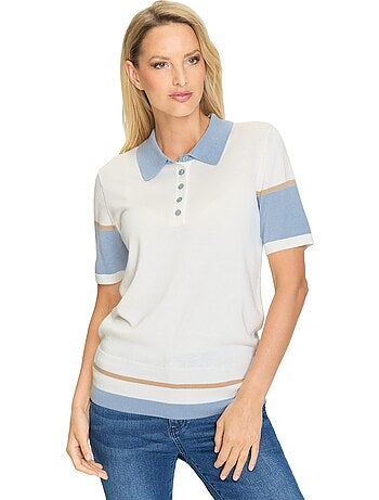 Pull En Tricot Fin Motif à Rayures Mode - Taille Standard - helline