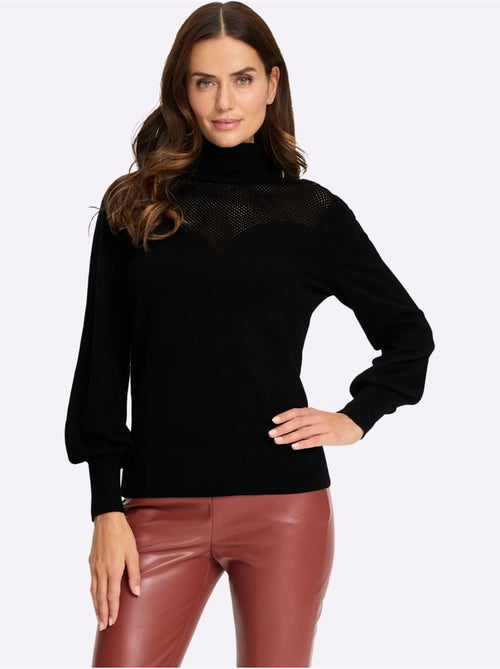 Pull En Tricot Fin Motif Ajouré Transparent Discret - Taille Standard - Helline - Kiabi Pull En Tricot Fin Motif Ajouré Transparent Discret - Taille Standard - Helline - Kiabi
