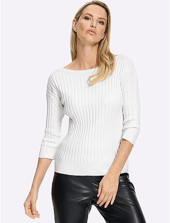 Pull En Tricot Fin Petites Pierres Brillantes Fantaisie - Taille Standard - Helline