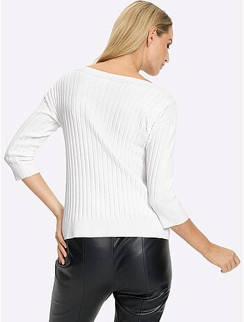 Pull En Tricot Fin Petites Pierres Brillantes Fantaisie - Taille Standard - Helline
