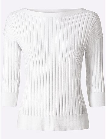 Pull En Tricot Fin Petites Pierres Brillantes Fantaisie - Taille Standard - Helline