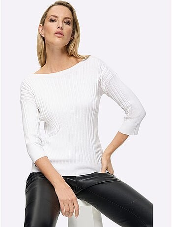 Pull En Tricot Fin Petites Pierres Brillantes Fantaisie - Taille Standard - Helline