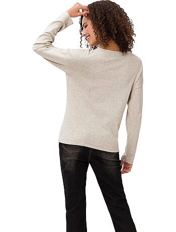 Pull En Tricot Fin Qualité Viscose Douce - Taille Standard - helline