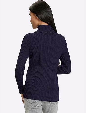 Pull en tricot fin tricot côtelé moderne - taille standard - helline
