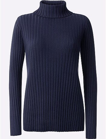 Pull en tricot fin tricot côtelé moderne - taille standard - helline