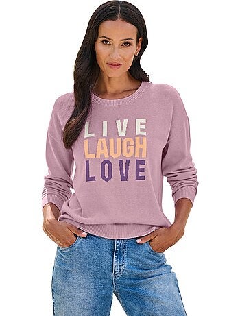 Pull En Tricot Fin Tricot Jacquard élégant - Taille Standard - helline