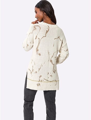 Pull En Tricot Inscription Brillante - Taille Standard - Helline