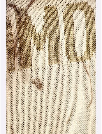 Pull En Tricot Inscription Brillante - Taille Standard - Helline