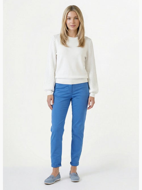 Pull en tricot manches fantaisie - Afibel - Kiabi