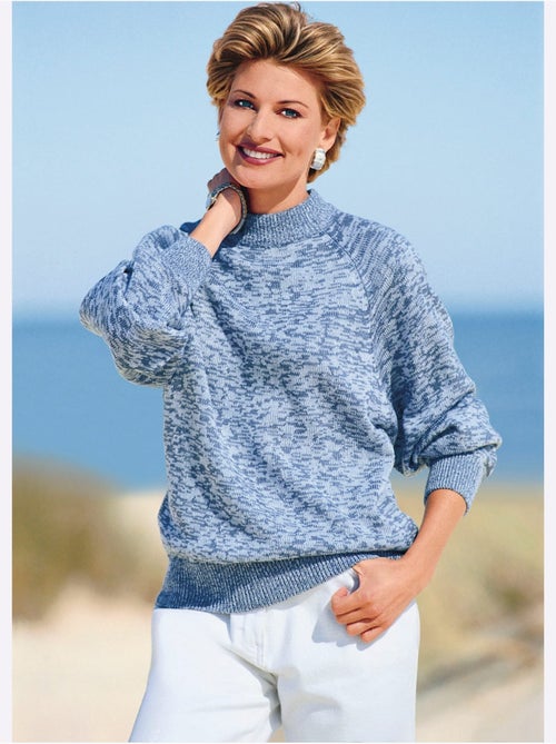 Pull en tricot manches raglan - taille standard - witt - Kiabi Pull en tricot manches raglan - taille standard - witt - Kiabi