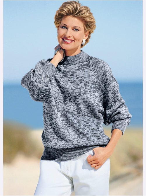 Pull en tricot manches raglan - taille standard - witt - Kiabi Pull en tricot manches raglan - taille standard - witt - Kiabi