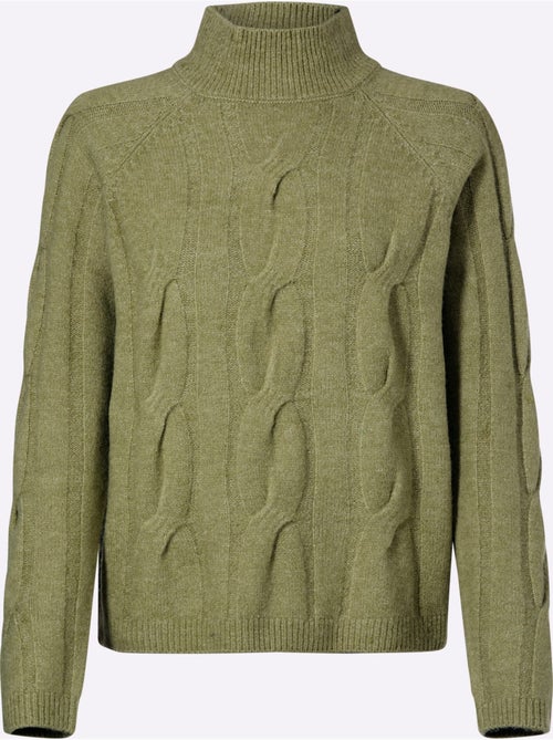 Pull En Tricot Motif Torsadé Mode - Taille Standard - Helline - Kiabi