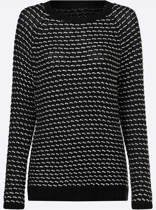 Pull En Tricot Motif Tricoté Décoratif - Taille Standard - Helline - Kiabi Pull En Tricot Motif Tricoté Décoratif - Taille Standard - Helline - Kiabi