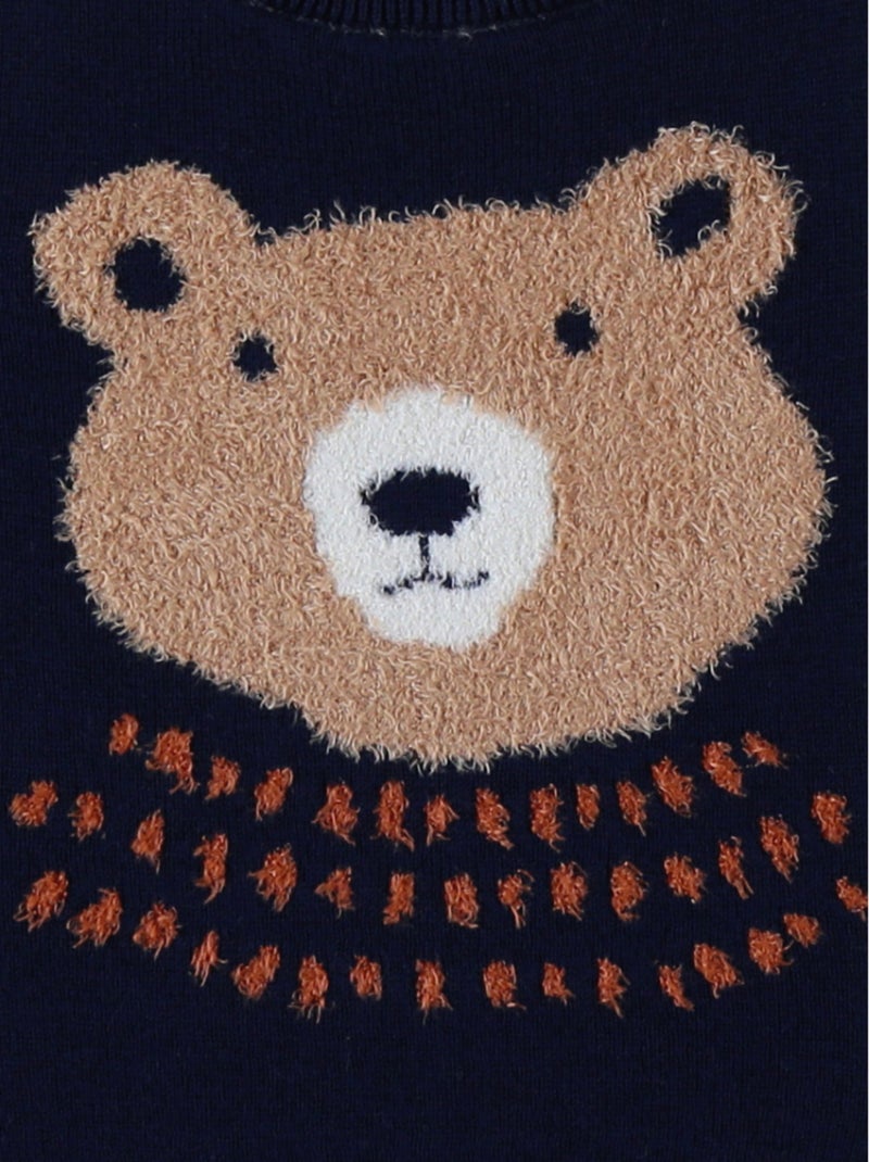 Pull en tricot, ours Noukie's Bleu - Kiabi