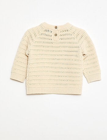 Pull en tricot point fantaisie