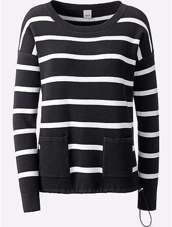 Pull En Tricot Pur Coton - Taille Standard - Helline
