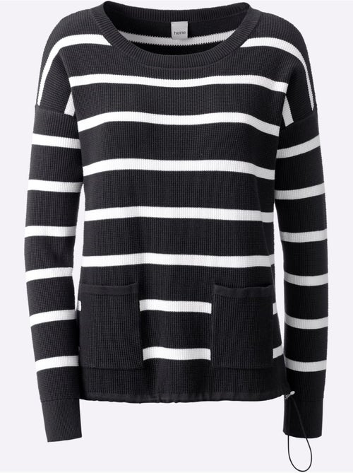 Pull En Tricot Pur Coton - Taille Standard - Helline - Kiabi Pull En Tricot Pur Coton - Taille Standard - Helline - Kiabi