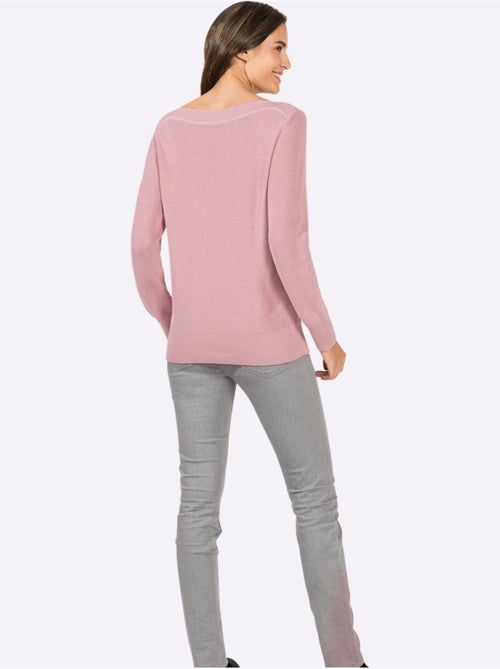 Pull en tricot structure côtelée - taille standard - witt - Kiabi Pull en tricot structure côtelée - taille standard - witt - Kiabi