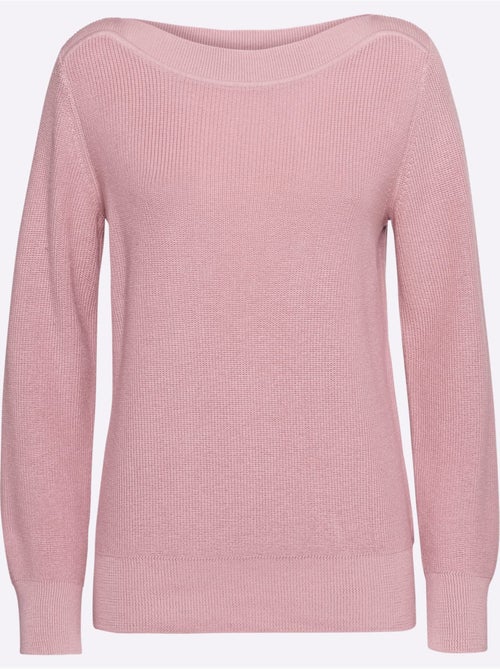 Pull en tricot structure côtelée - taille standard - witt - Kiabi Pull en tricot structure côtelée - taille standard - witt - Kiabi