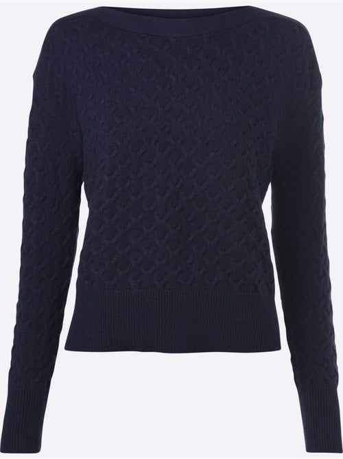 Pull En Tricot Superbe Motif Tricoté - Taille Standard - helline - Kiabi