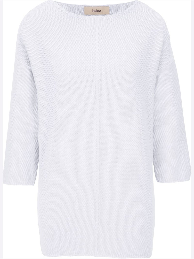 Pull En Tricot Superbe Tricot - Taille Standard - Helline Blanc - Kiabi