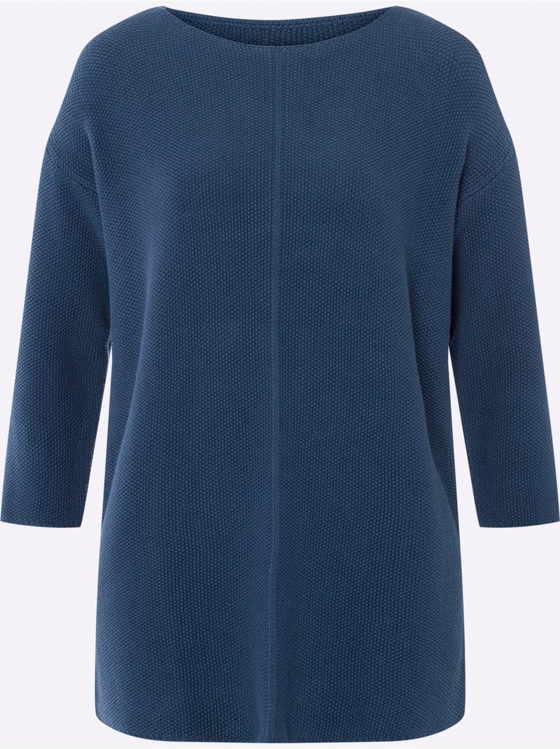 Pull En Tricot Superbe Tricot - Taille Standard - Helline Bleu jean - Kiabi