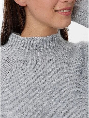 Pull en tricot surdimensionné à col montant