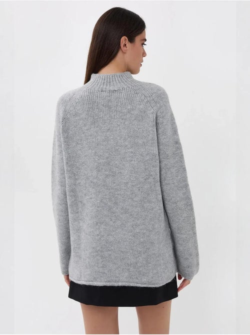 Pull en tricot surdimensionné à col montant - Kiabi Pull en tricot surdimensionné à col montant - Kiabi